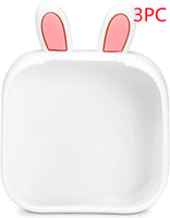 Rabbit ears white 3PC