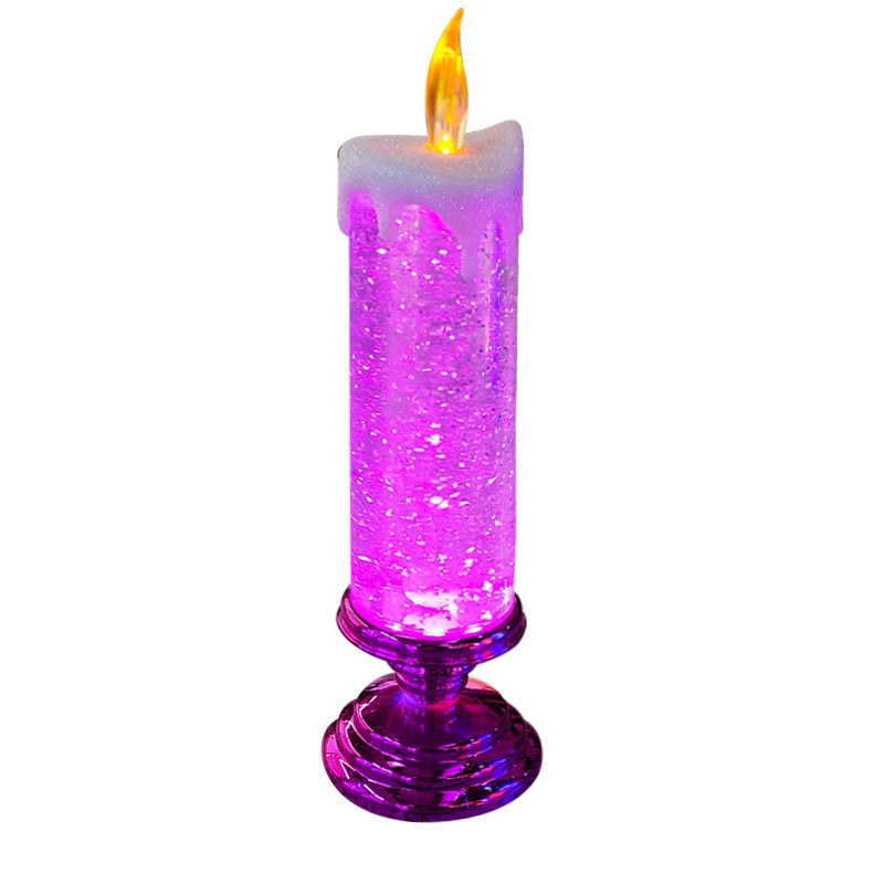 Decorative Handicraft Night Light Colorful Dream Crystal Candle