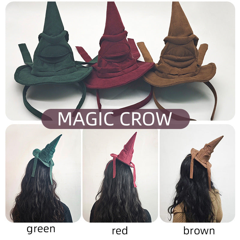 Halloween Day Party Photo Props Magic Witch Hat Headband