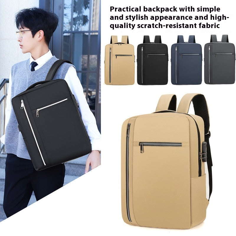 Anti-theft Password Lock Backpack Business Commute Large Capacity Men's