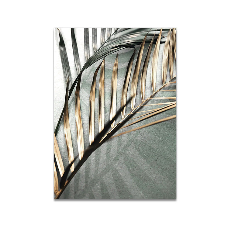 Vegetation Green Leaf Background Wall Bedroom Living Room Canvas Decorative Painting