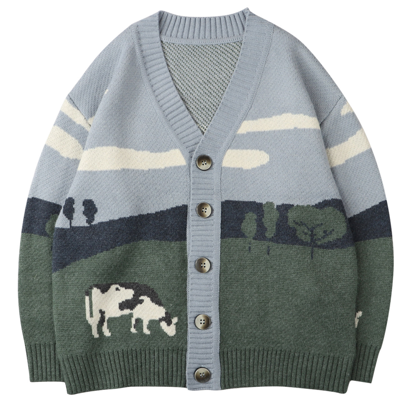 Oversize Streetwear Loose Cardigan Pullover Men Women Hip