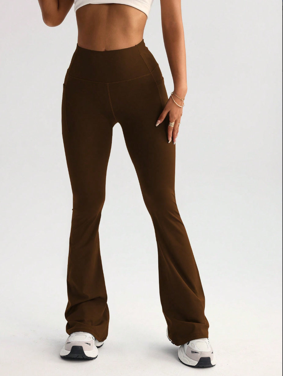 Women’s Stretch Polyester-Spandex Trousers – Comfortable Everyday Wear