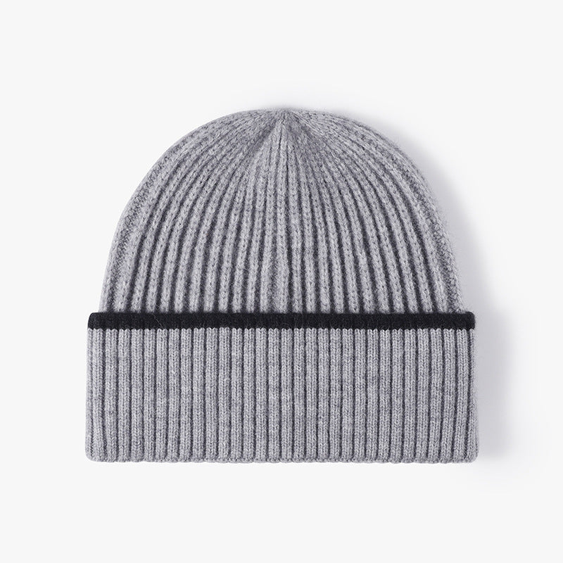 All-Match Simple Warm Thickened Knitted Hat – Cozy Winter Headwear