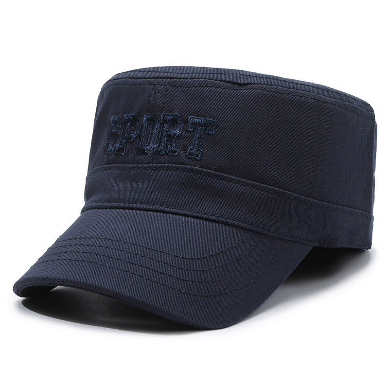 Hat Flat-top Peaked Cap Leisure Men's Sunhat