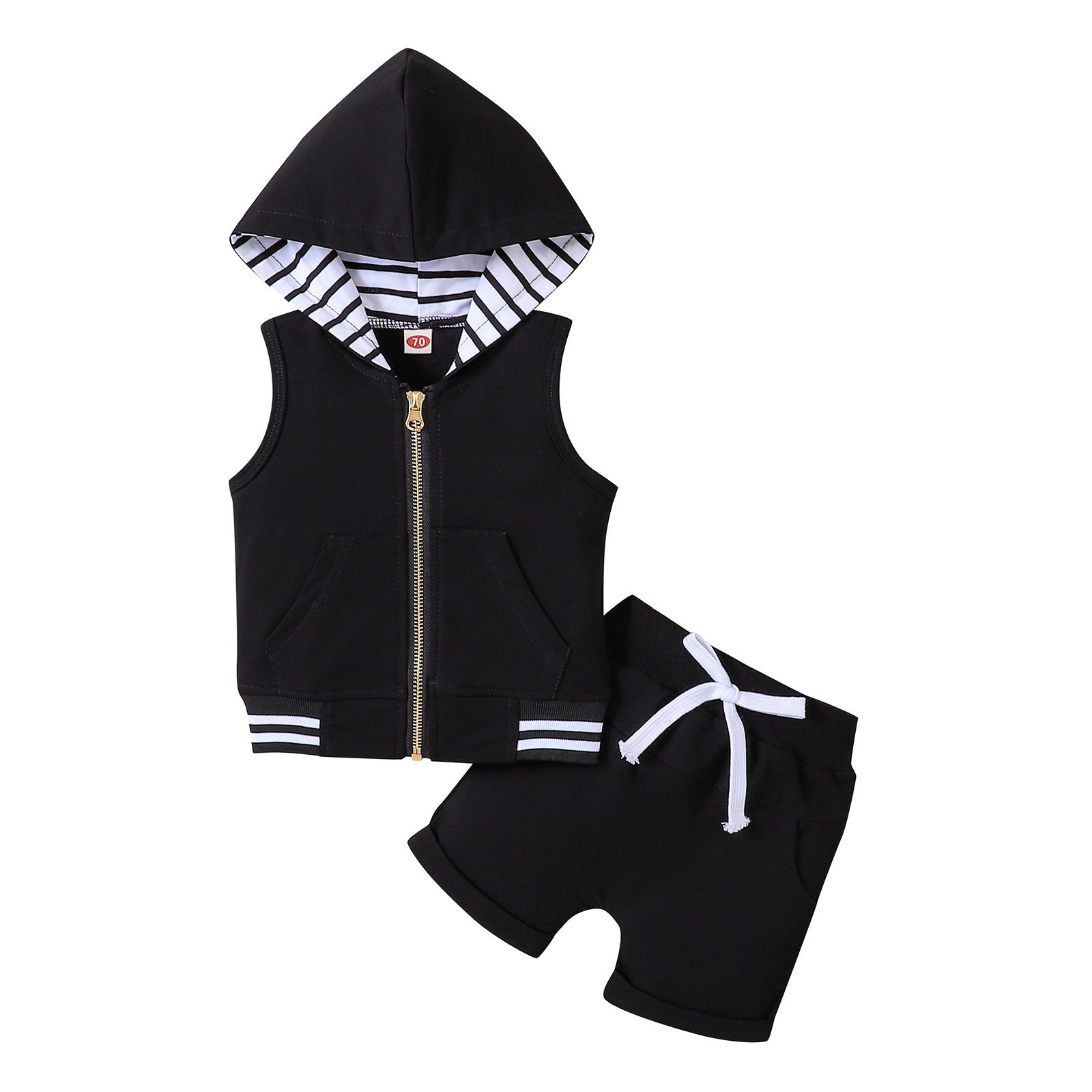 Fashion Children's Zip-up Shirt Suit