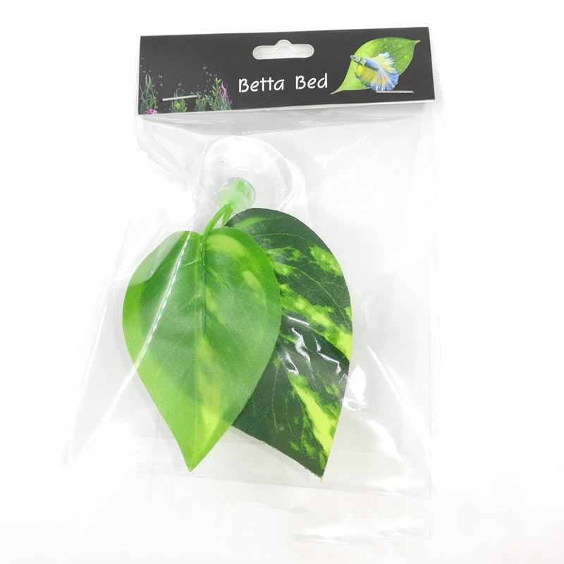 Aquarium Fish Tank Pet Decoration Landscaping Simulation Leaf Rest Leaf Ornamental Leaf