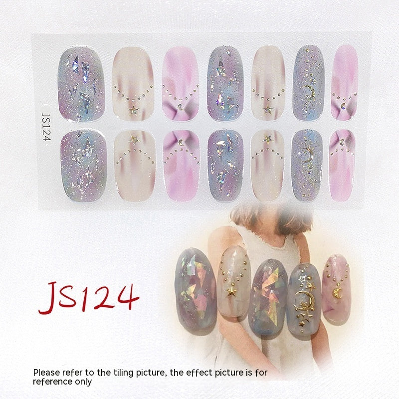 Three-dimensional Craft Crystal Nail Oil Film Crystal Glass Nail Sticker