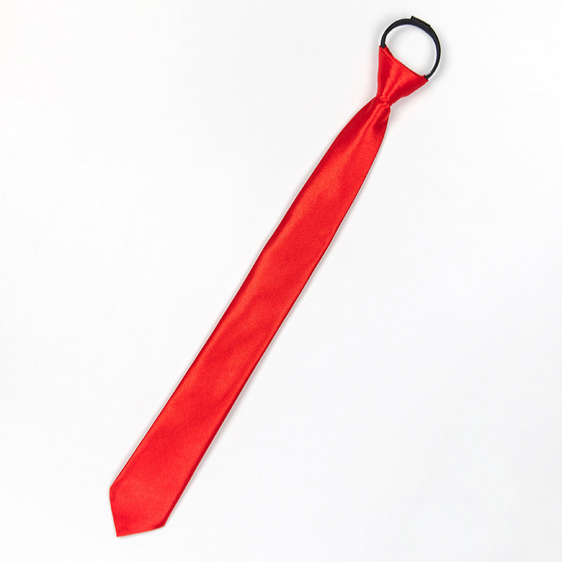 Men’s Business Narrow Zip Tie – Formal Shirt Accessory