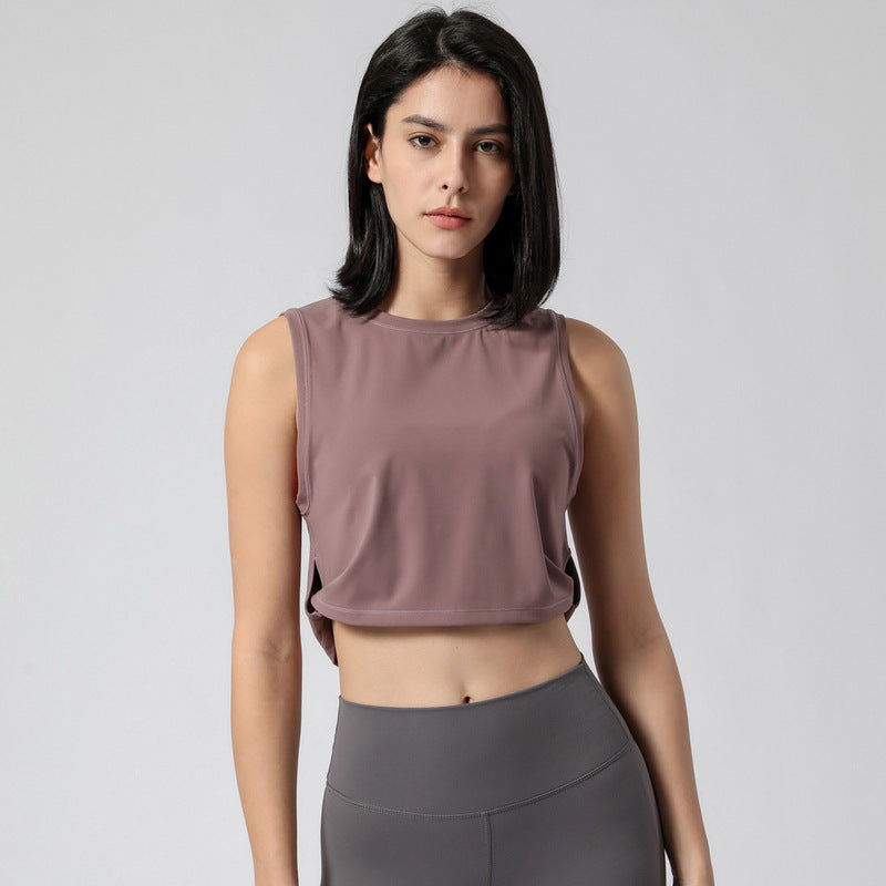 Loose Sports Vest Women's Yoga Fitness Vest Running Sports T-shirt
