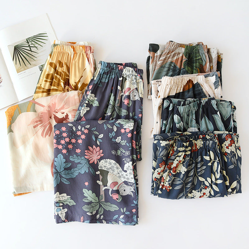 Women's Relaxed Fit Lounge Pants Viscose With Pockets