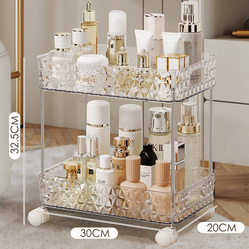 Light Luxury Bathroom Floor Trolley – Mobile Gap Storage Rack