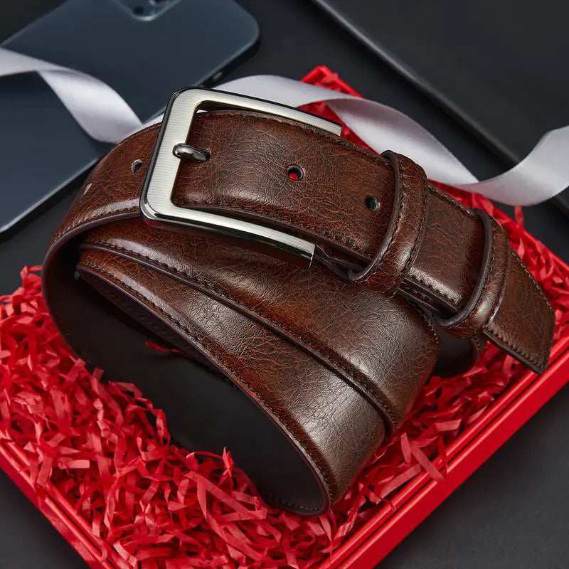Men’s Retro Pin Buckle Belt – Versatile All-Match Style
