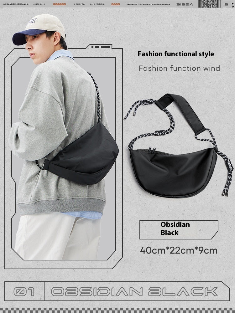Men's Nylon Messenger Bag Solid Urban Style Lightweight
