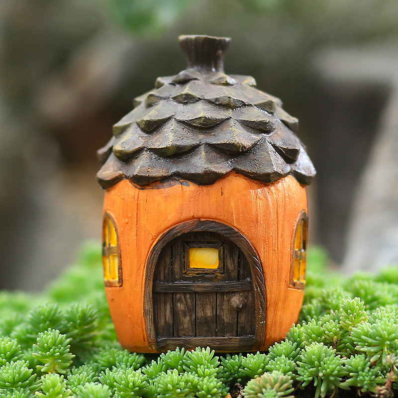 Garden Mushroom Flower Pine Nut House Ornament