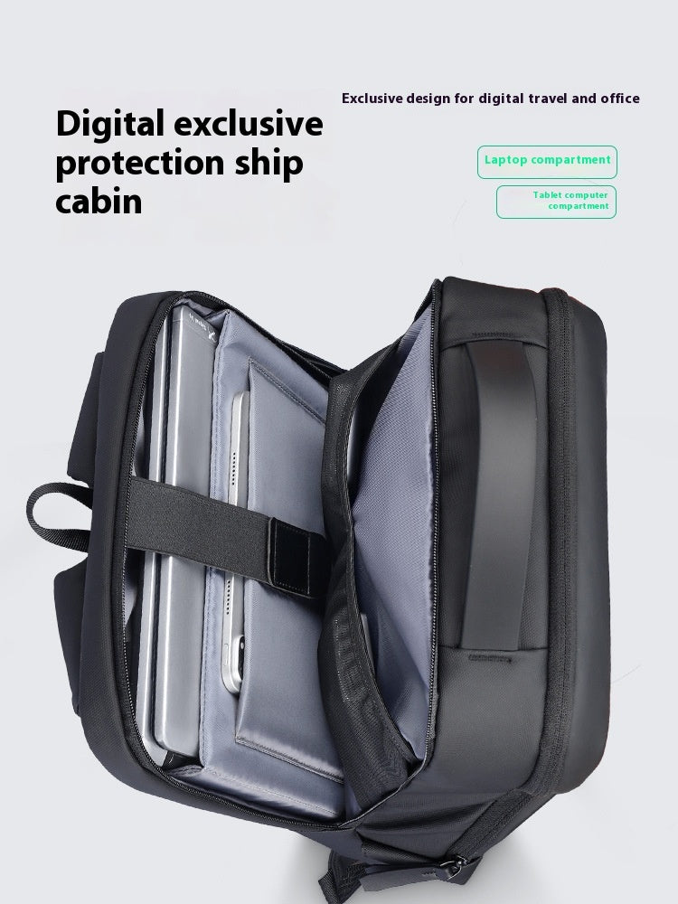 Unisex USB Charging Business Laptop Backpack Oxford Cloth