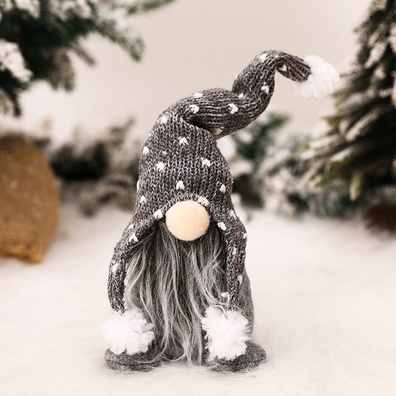 Nordic Forester Knitted Hat Sitting Doll Ornament