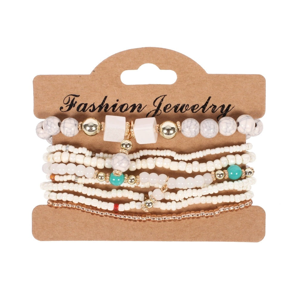 Bohemian Handmade Beaded Bracelet Set for Women and Men