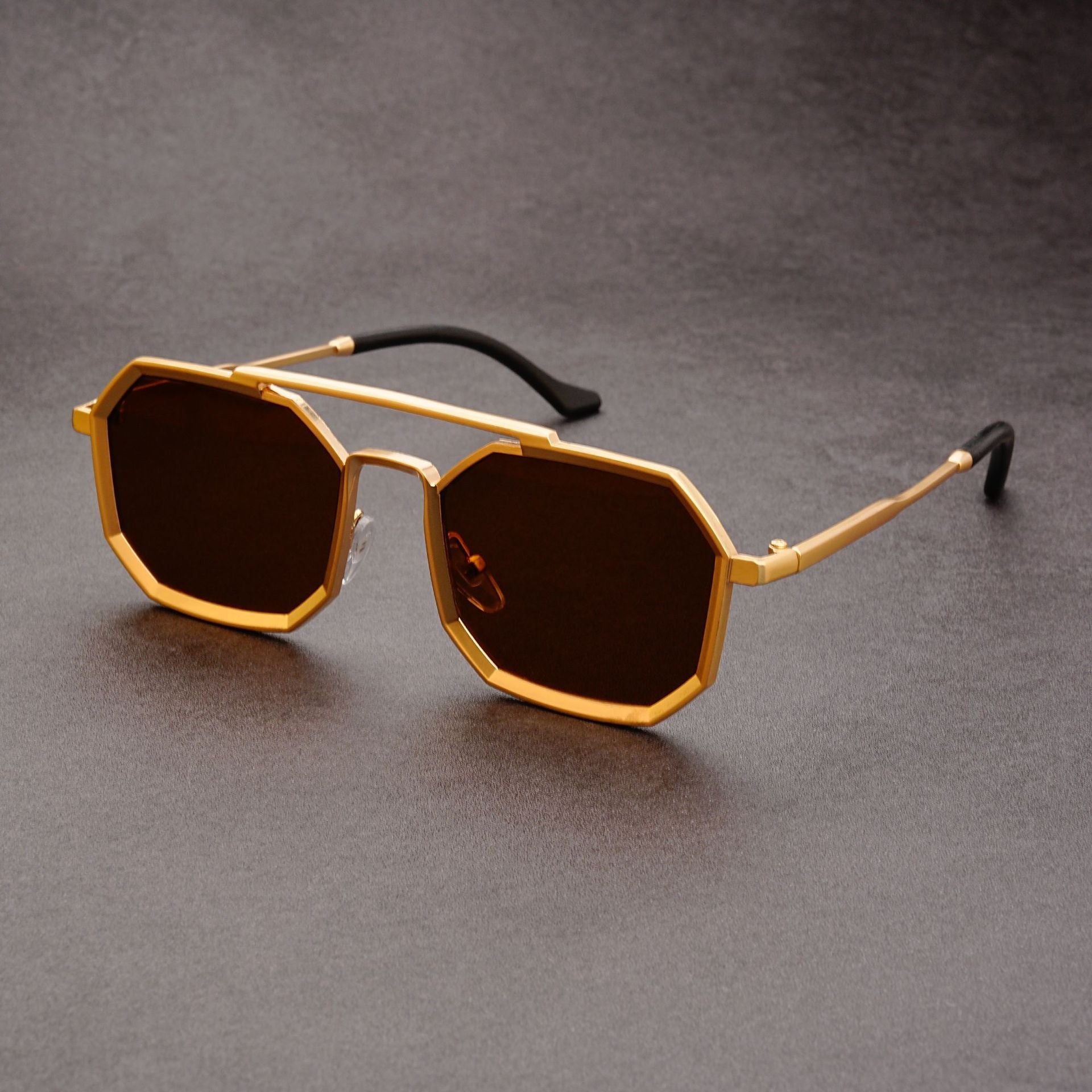 European and American Cyberpunk Double Beam Sunglasses