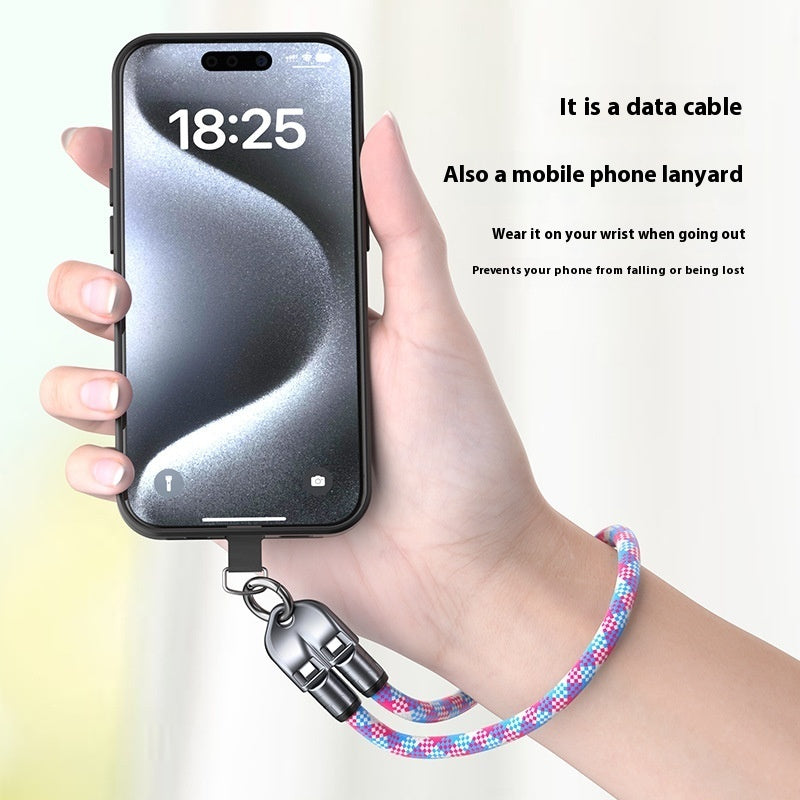 New Multi-functional Mobile Phone Two-in-one Lanyard Data Cable PD Fast Charge Data Cable