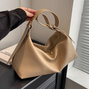 Women's PU Bucket Bag with Rivet Bow Underarm Style