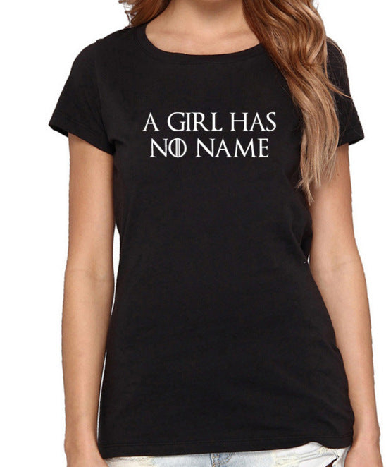 Women's Round Neck Short-sleeved T-shirt Cool Top