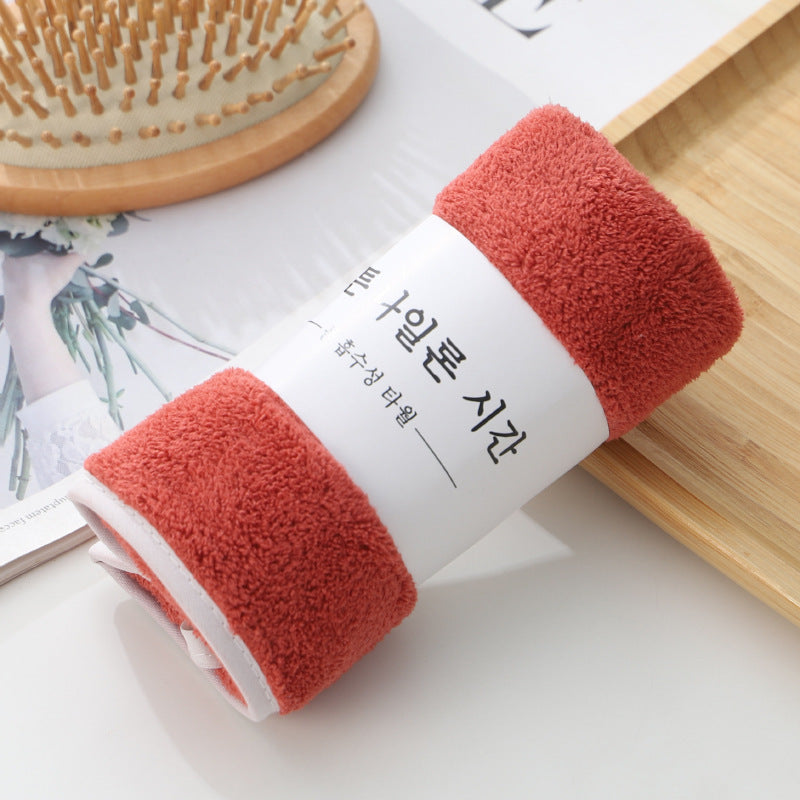 High-density Coral Fleece Thickened And Strongly Absorbent Face Towel