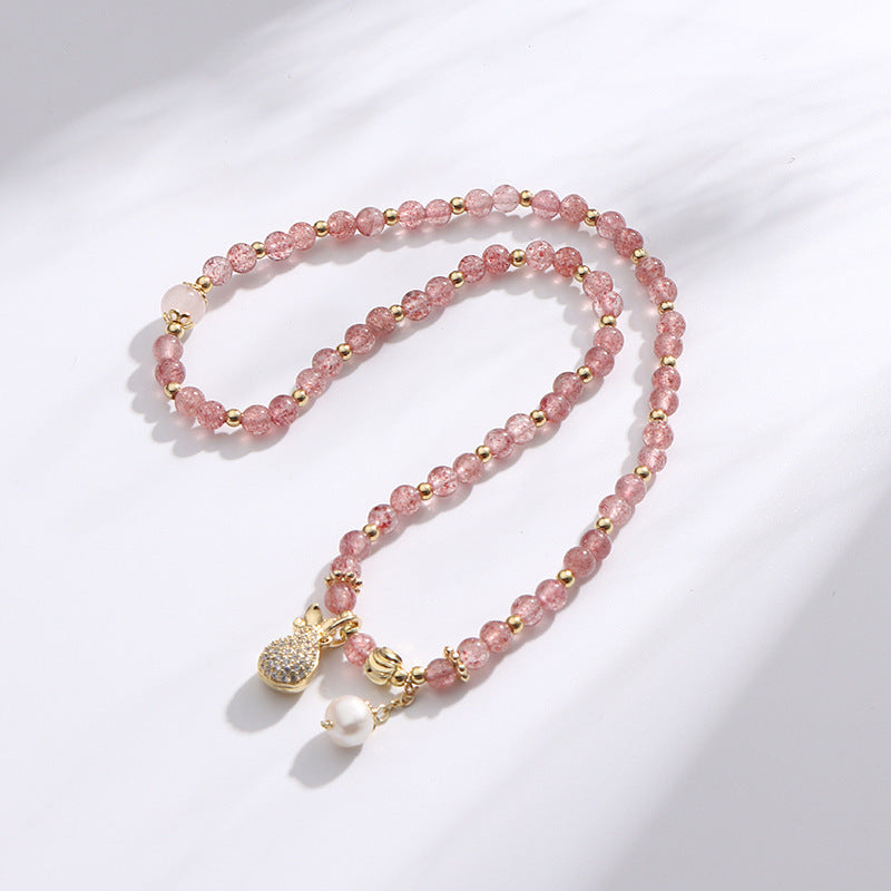 Strawberry Quartz Bracelet Money Drawing And Luck Changing