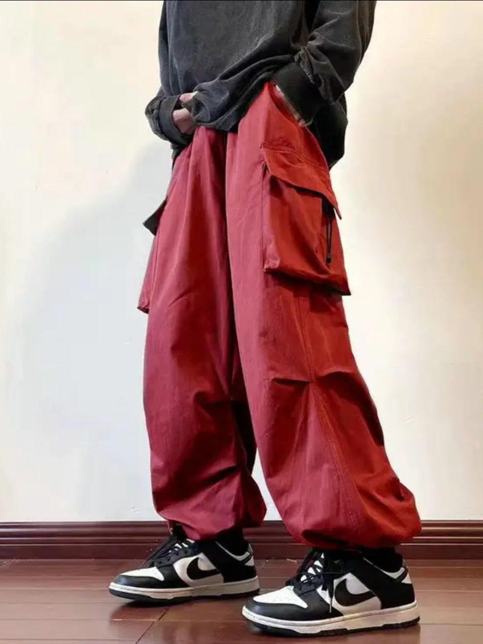 Men’s Fashion Loose Straight All-Match Casual Trousers