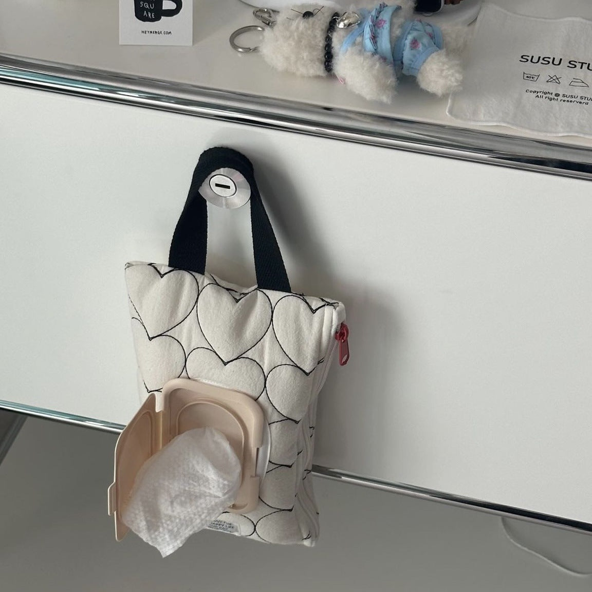 Wet Tissue Portable Removable Flip Tissue Box