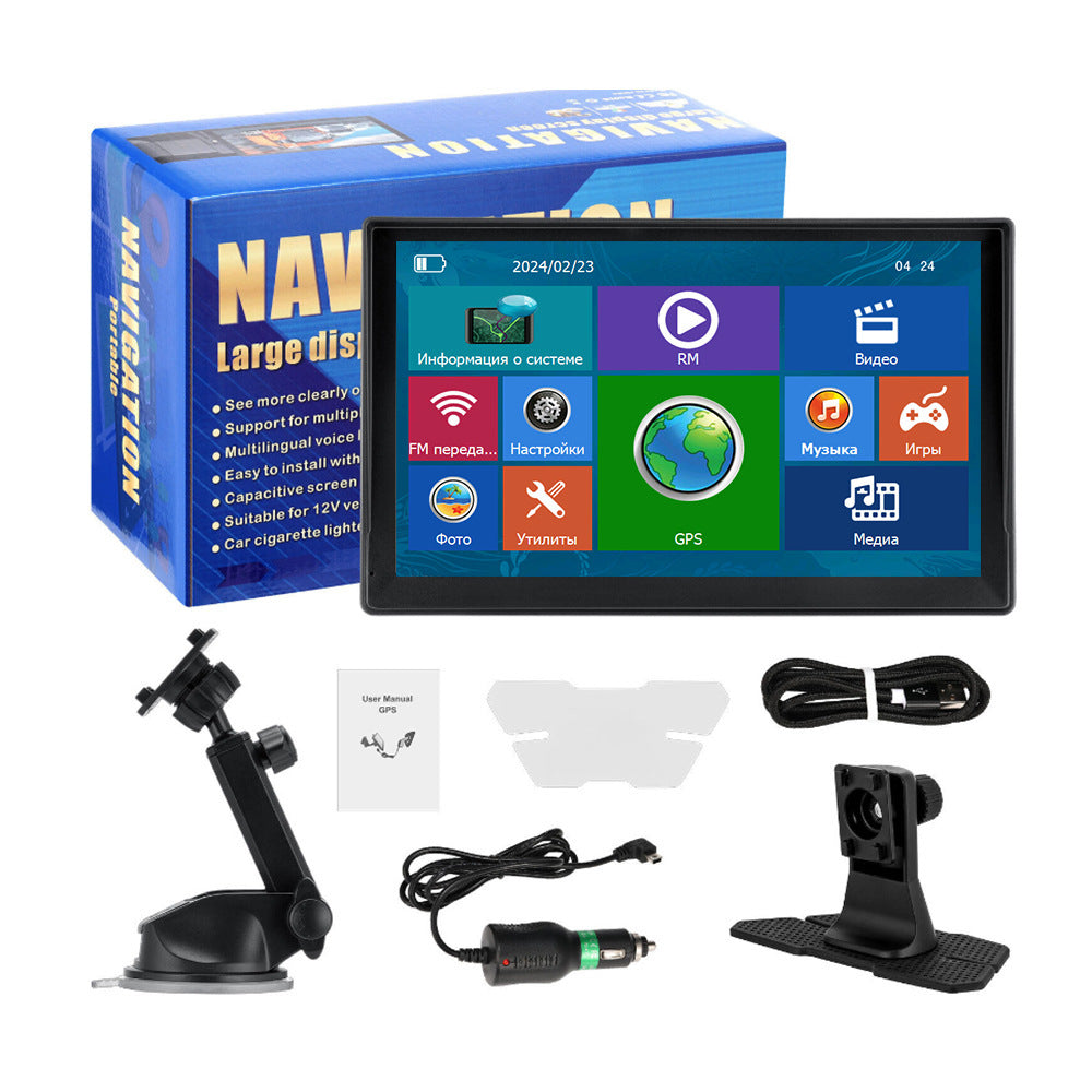 9-Inch Portable GPS Navigator – Universal Car & Truck Screen