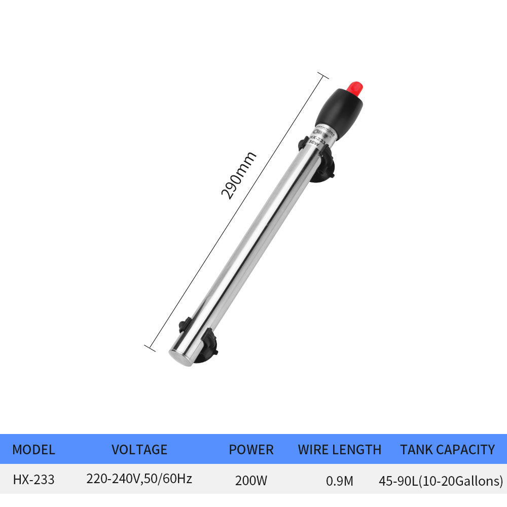 Fish Tank Heating Rod Aquarium Stainless Steel Automatic Heating Rod