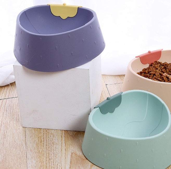 Strawberry Grain Pet Bowl To Prevent Upset