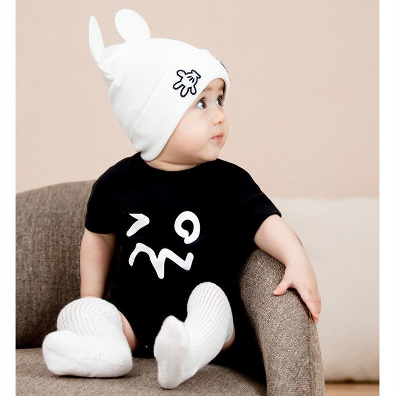 Baby Knitted Cotton Dome Cap – Korean Style Infant Hat for Boys and Girls