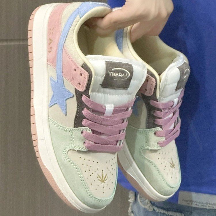 Color Matching Women's Board Shoes Students
