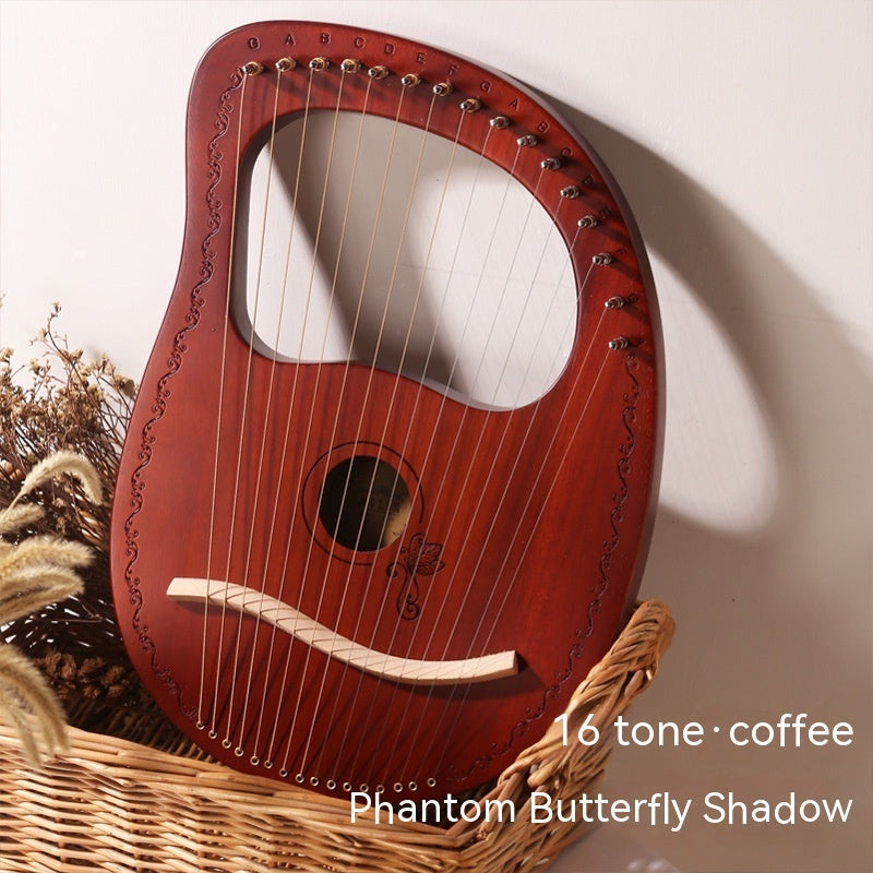Solid Wood Veneer Lyre