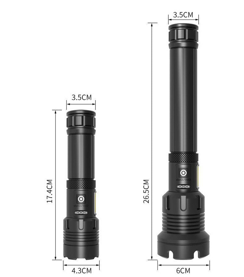 Strong Light Flashlight Outdoor Camping Emergency Rechargeable