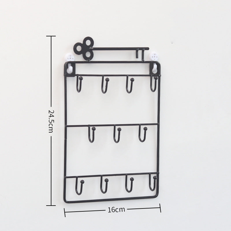 Three-layer Shelf For Key Storage Behind The Home Decoration Door