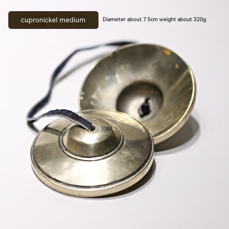 Nepal Percussion Instrument Tibetan Pure Copper Clip Bell Handmade Clip Bell Cymbals