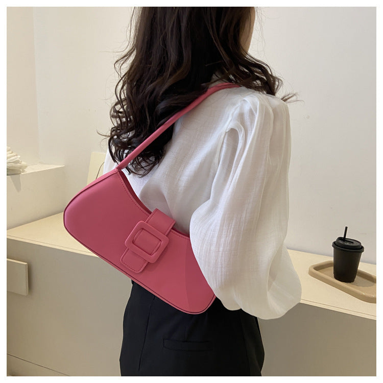 Western Style Shoulder Texture Crossbody Small Square Underarm Bag