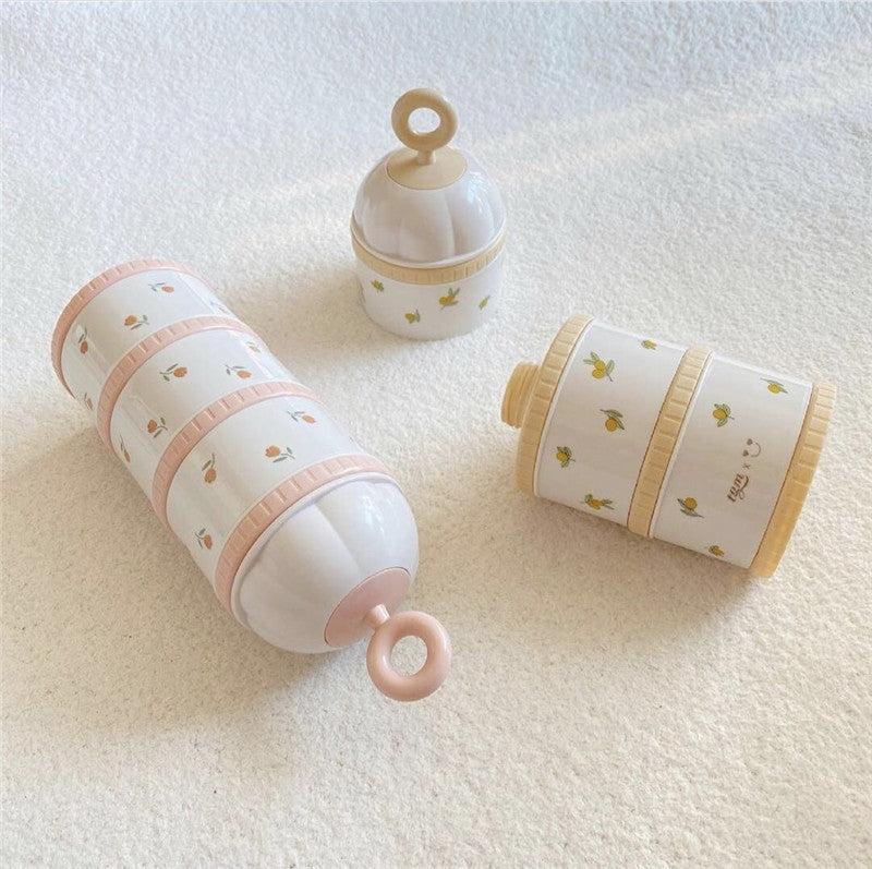 Milk Powder Box Infant Portable Three-layer Storage Box
