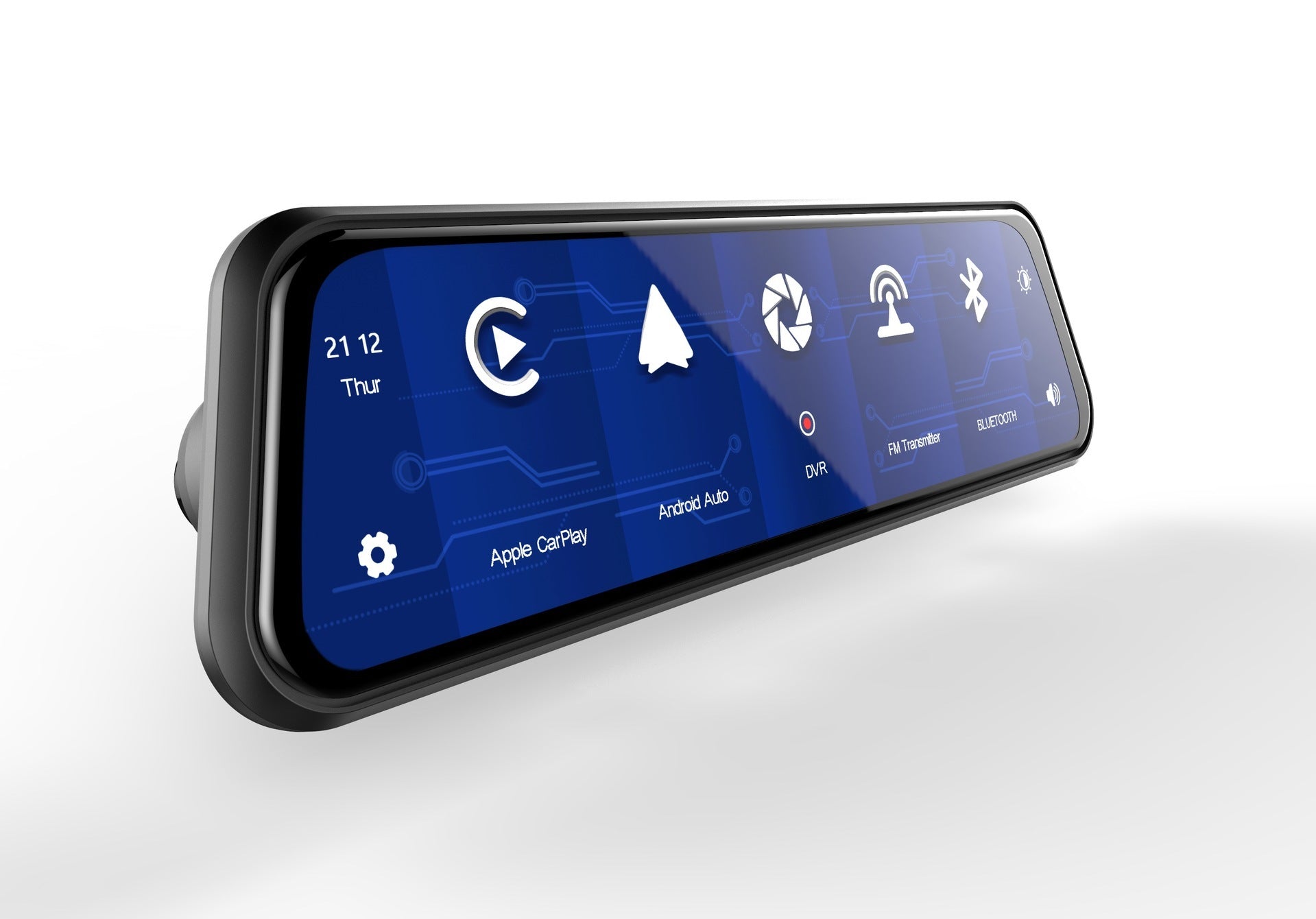 Streaming Rearview Mirror Dash Cam – Dual Lens Full Screen Touch
