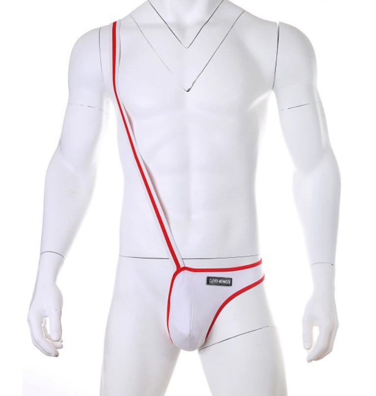 Men’s One-Piece Underwear – Side-Opening Suspender Undergarment