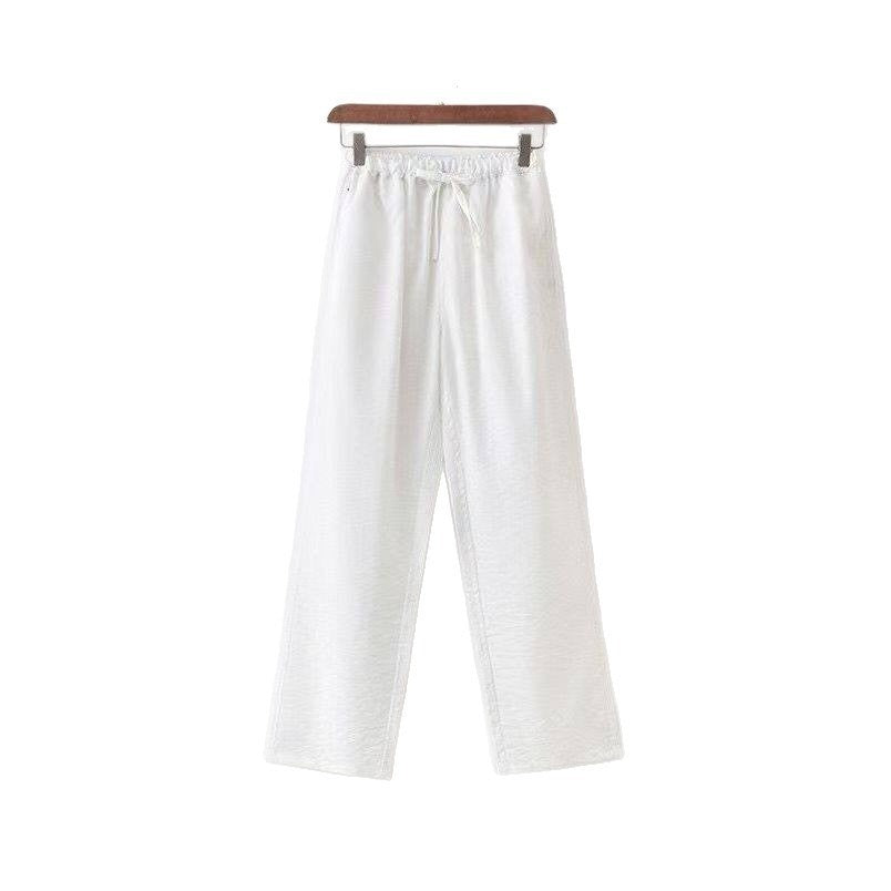 Chinese Linen Men's Loose Retro Straight-leg Pants
