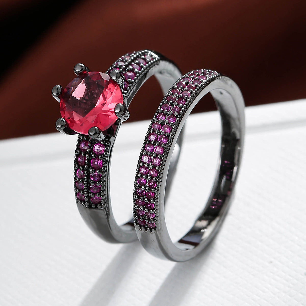 Affordable Luxury Copper Zircon Hollow Ring