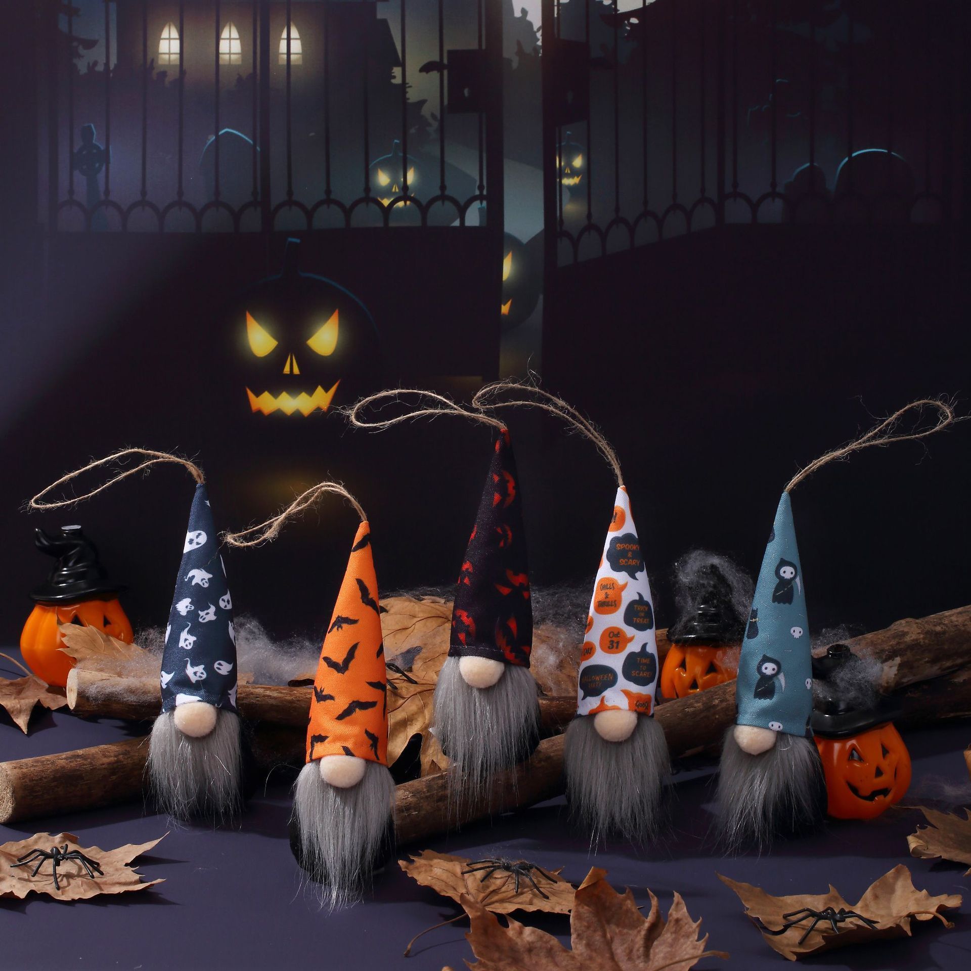 Halloween Many Small Ornaments Bat Spider South