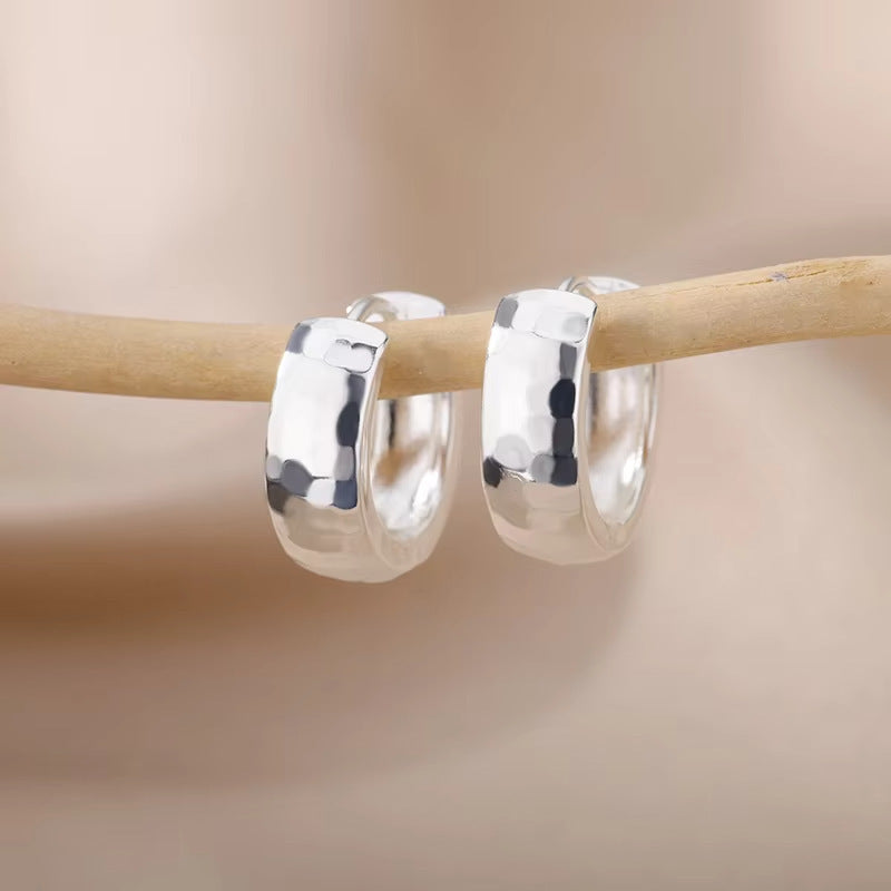 Simple Elegant Ins Style Light Luxury Earrings Geometric Round Cross