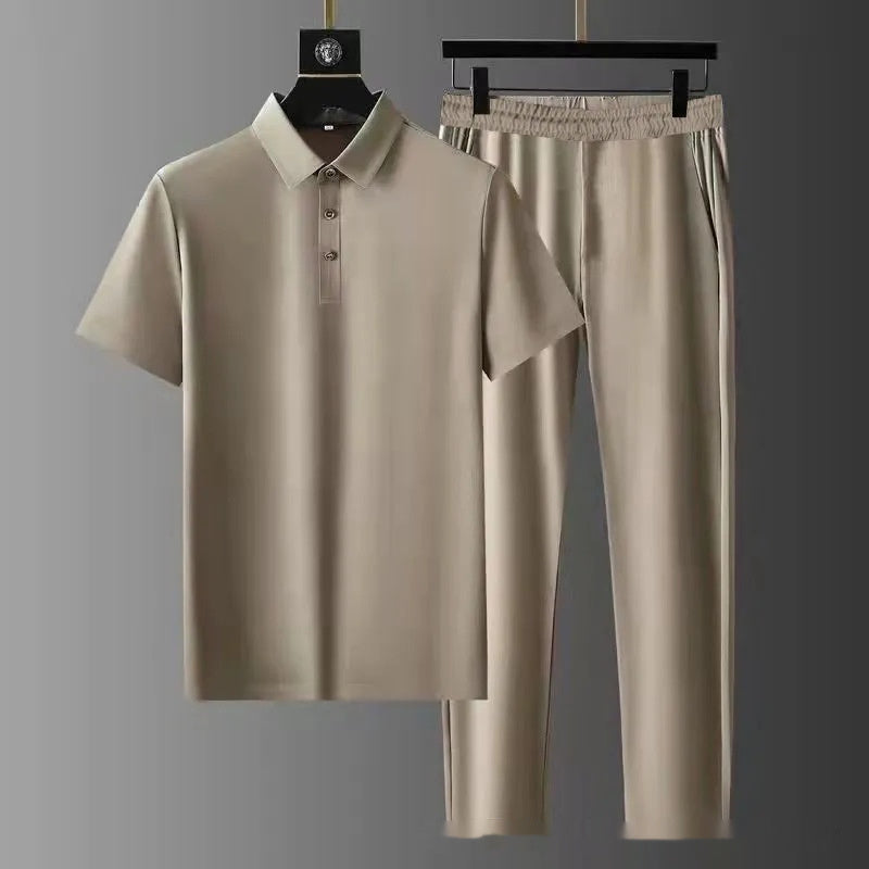 Soft Stretch Ultra-thin Quick-drying Cool Two-piece Set