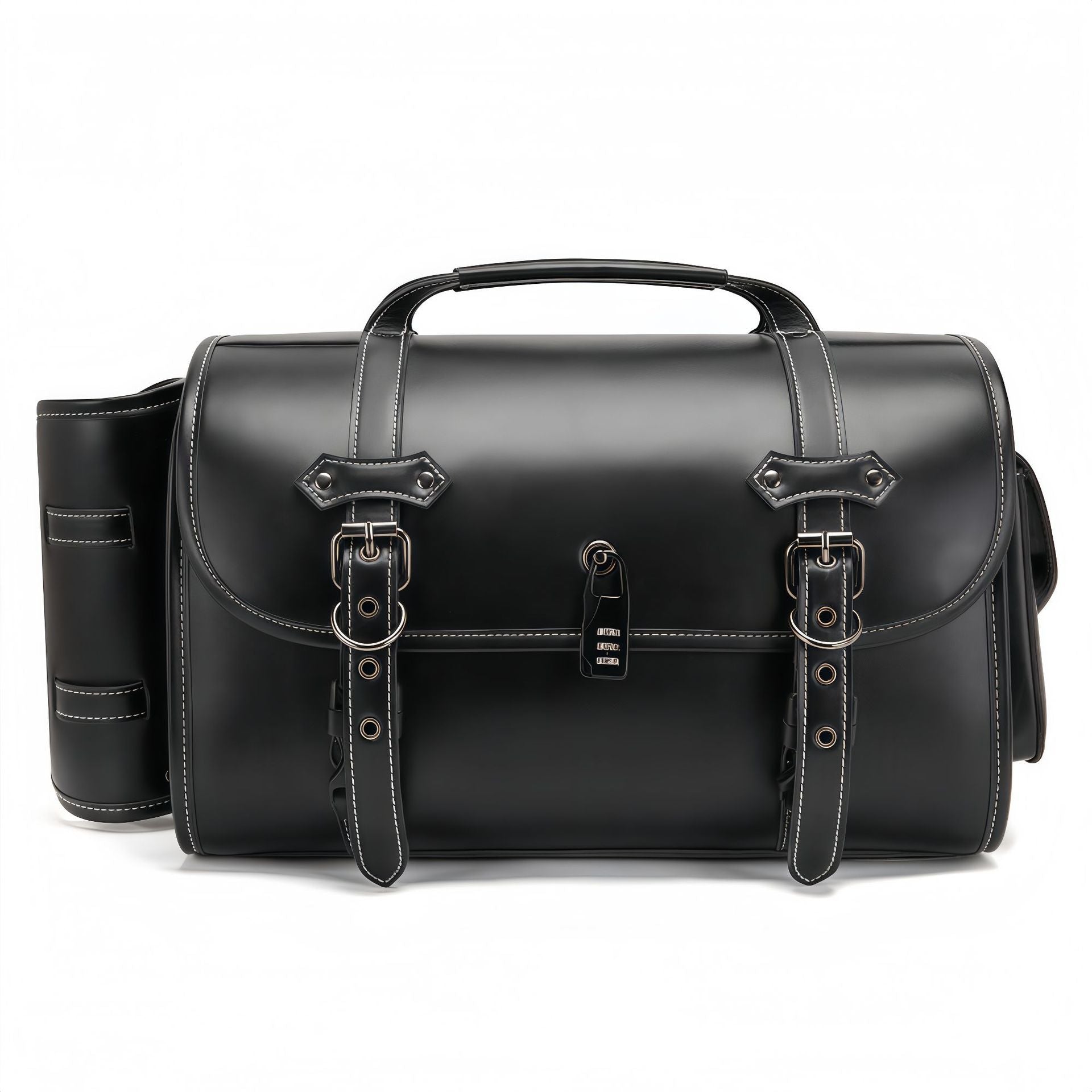 Cross-border Hot Sale Motorcycle Tail Coded Lock Of Bags And Suitcases Side Bag Prince Cruise Modified Side Bag Dark Punk