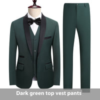 Dark Green Top Vest Pants